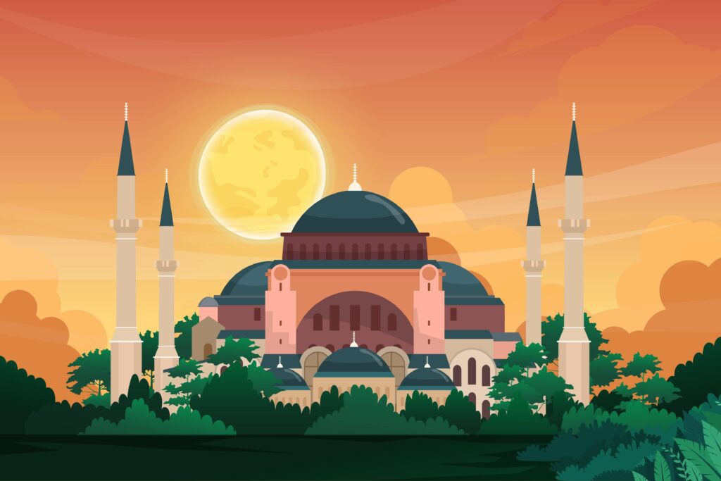 Hagia Sophia drawing 
