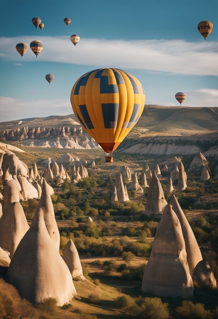 Cappadocia Balloon Stuck Amid Fairy Chimneys